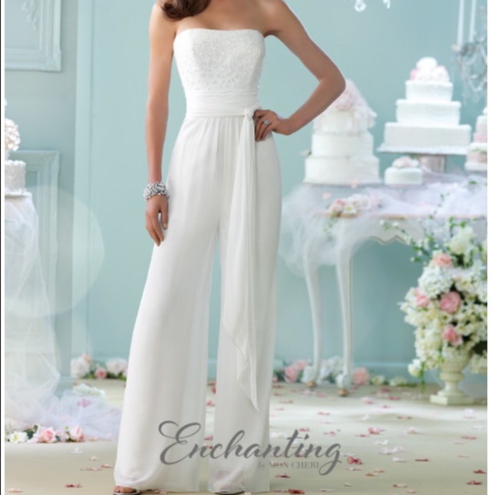 Mon Cheri Wedding jumpsuit